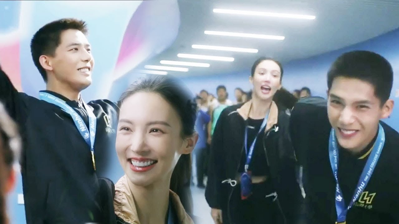速看12💘在美女霸總愛的鼓勵下，小奶狗終於奪得冠軍，情不自禁當眾互相示愛！【炽道 Falling into You】