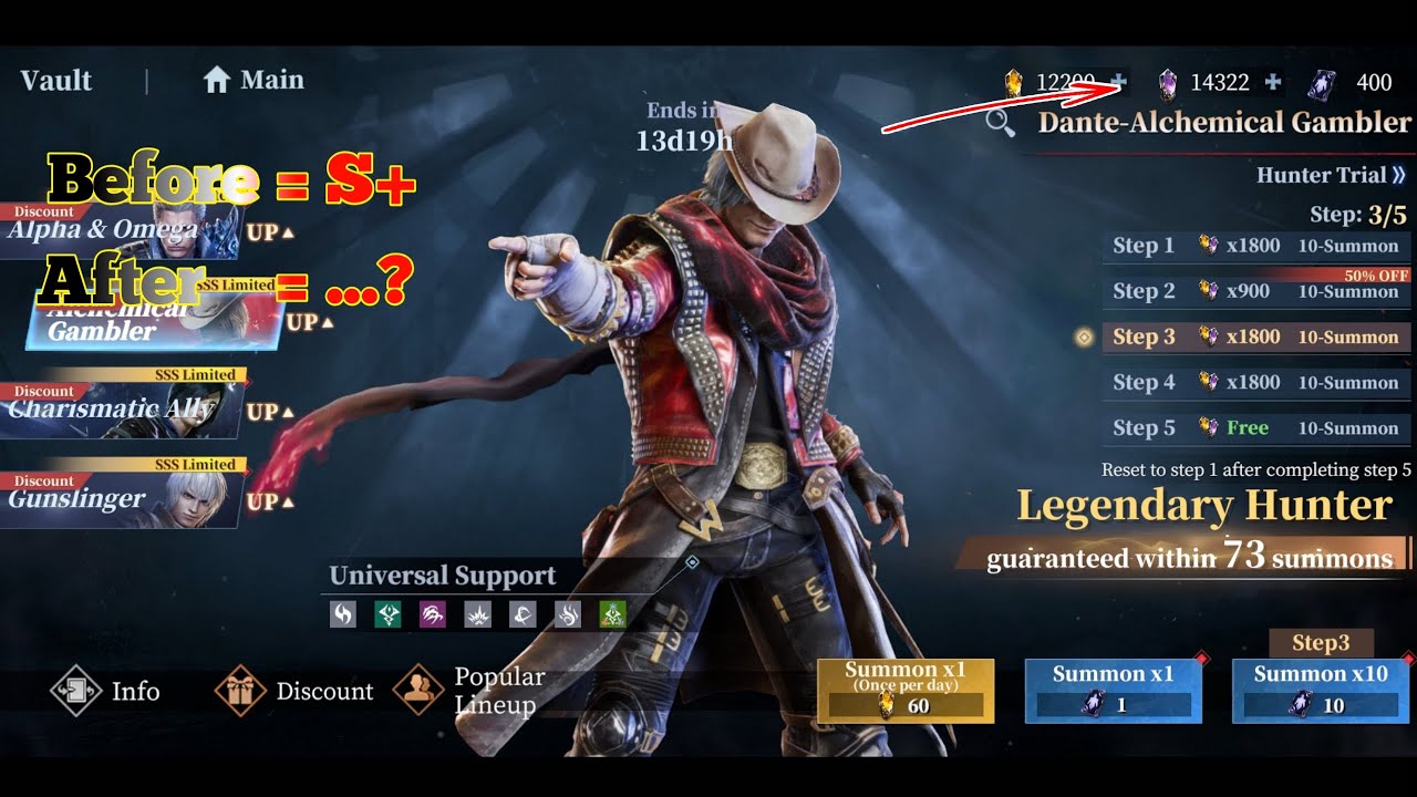 Summoning Alchemy Gambler Dante | Devil May Cry: Peak of Combat