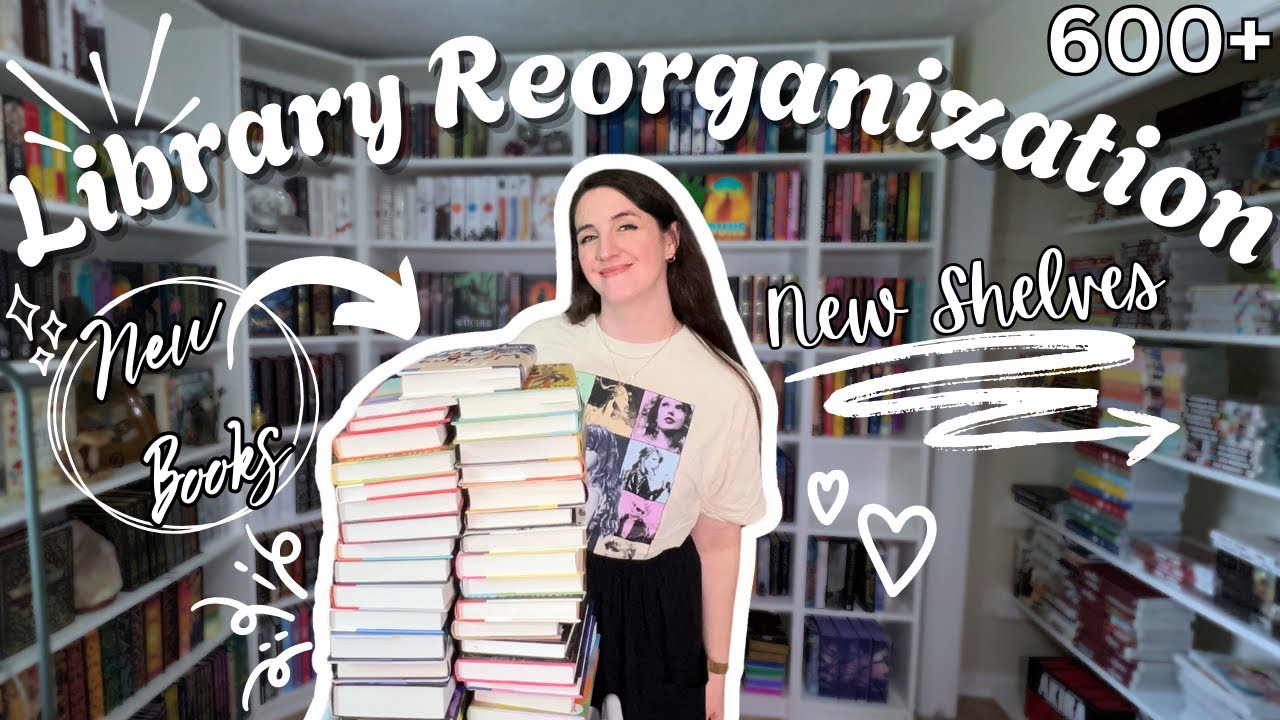Bookshelf Reorganization 📚|| (600+) Home Library Makeover ✨, New Books, New Shelves! 💫📖