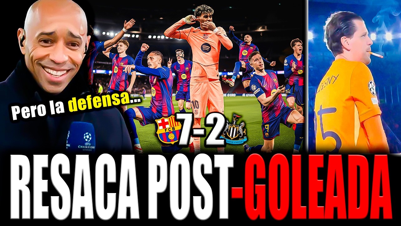 RESACA POST GOLEADA AL NEWCASTLE, REACCIONANDO A LLOROS MADRIDISTAS