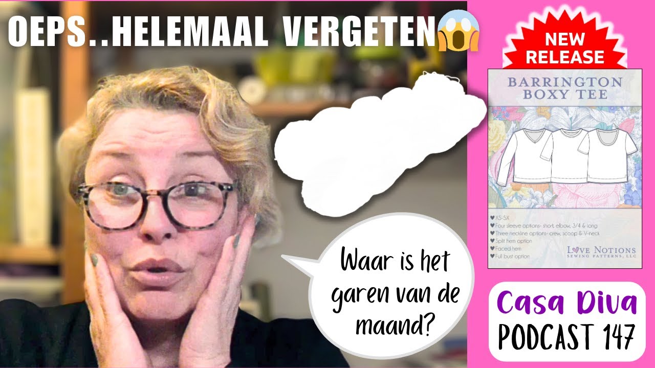 Casa Diva Podcast (147) - De Geogradient Shawl, het einde van de Love Notion Sale en nieuw patroon 👕
