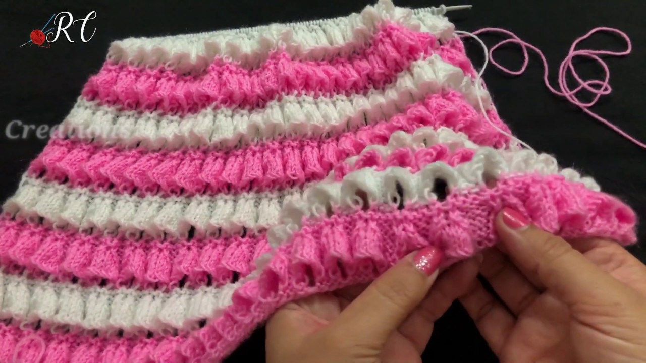 Knitting Bells Frock for 3 - 4 yrs Girl