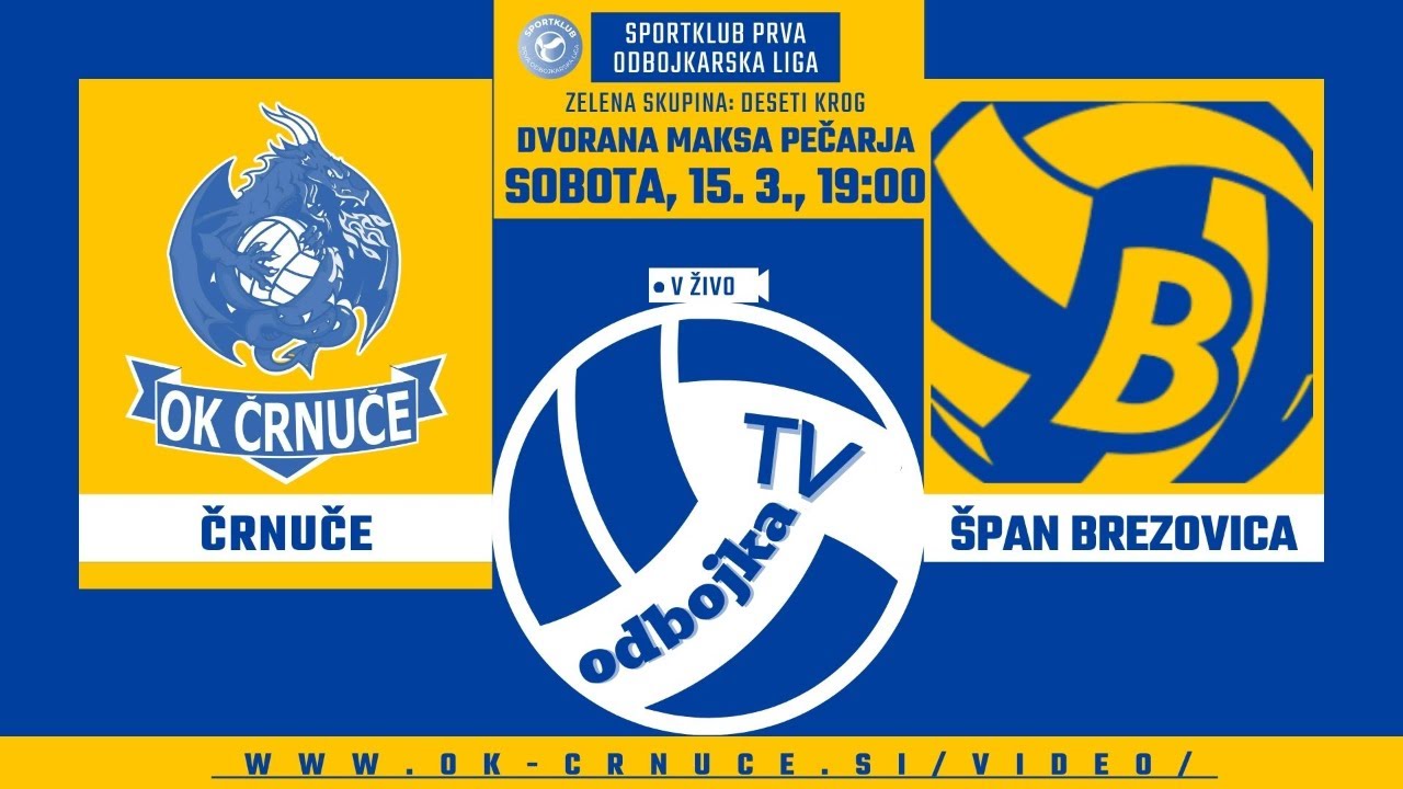 Črnuče : Špan Brezovica (odbojka prva liga: odbojkarji, zelena skupina, 10. krog)