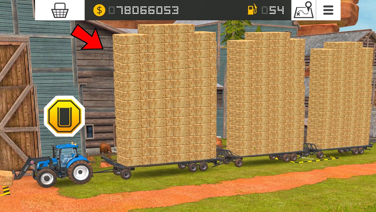 Переизбыток соломы и кормление коров в FS18 | Многопользовательский геймплей FS18 | Таймлапс |