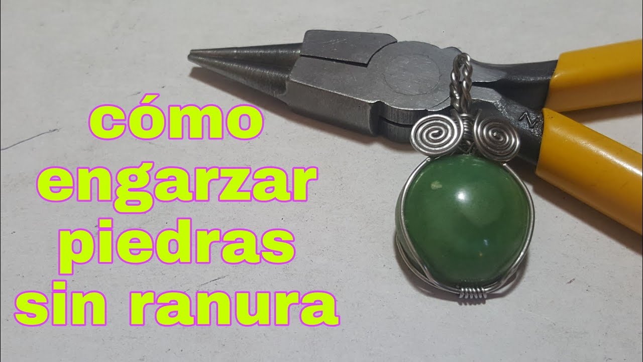 como engarzar piedras sin ranura. engarce sencillo para piedras en cabujon. parte 2