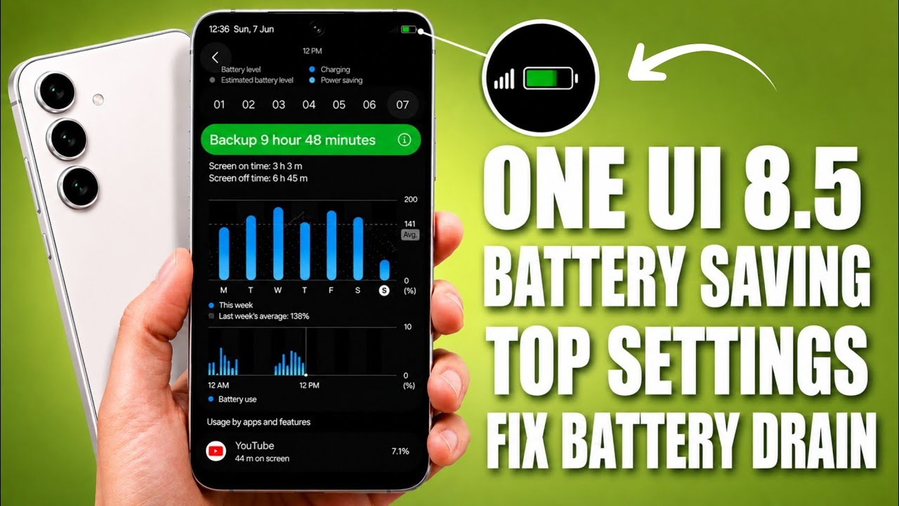 Решение проблемы быстрой разрядки батареи в Samsung One UI 8.5 🔋 | Лучшие настройки для экономии ...