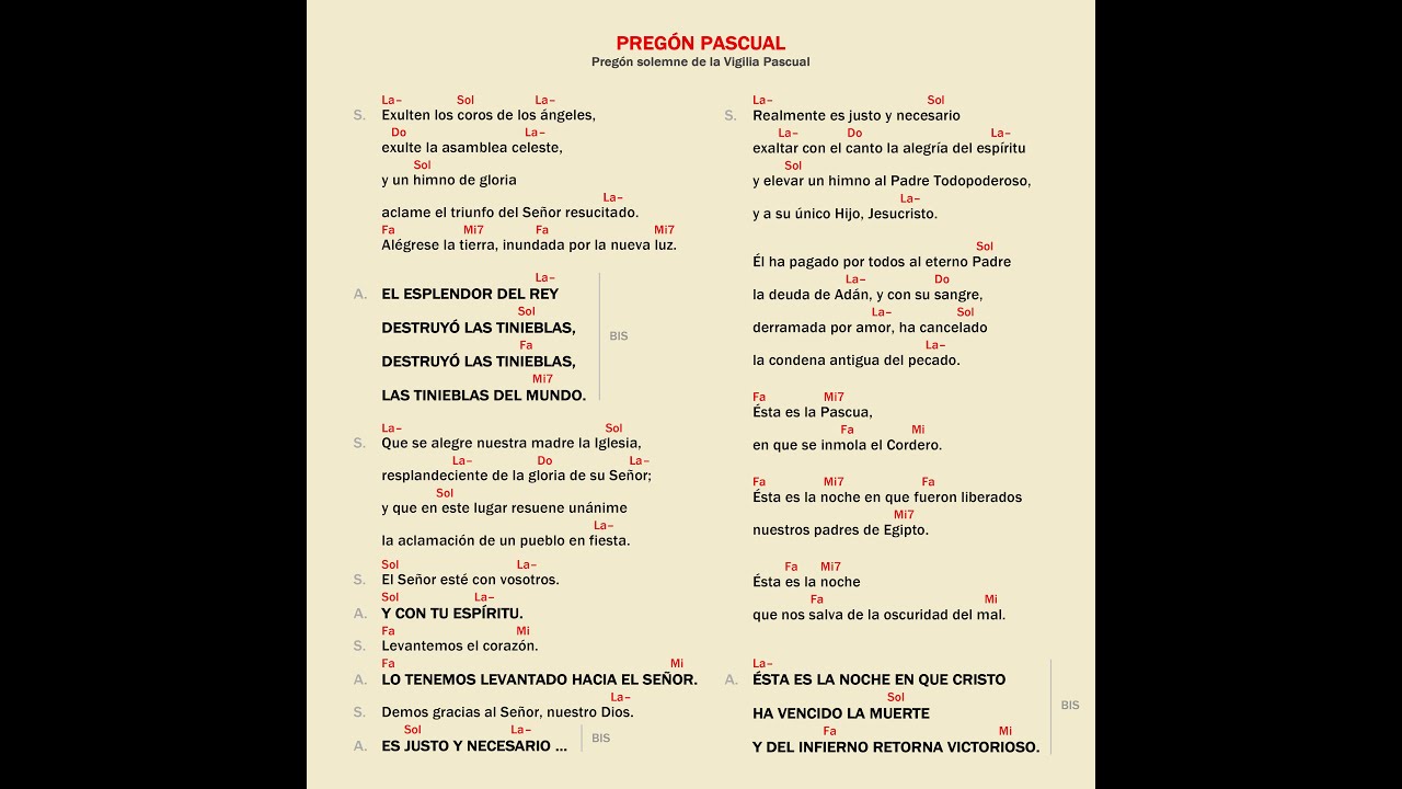 Pregón Pascual