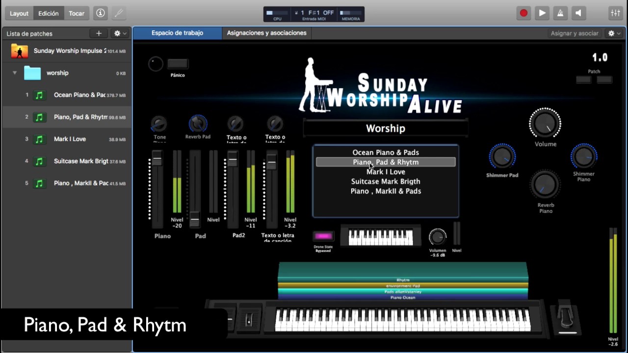 Template Sunday Worship Alive - for MainStage 3
