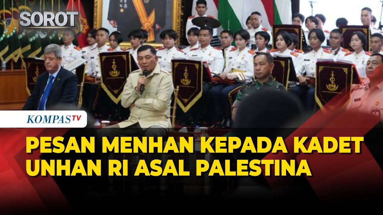 Pesan Menhan RI Sjafrie Kepada Kadet UNHAN RI Asal Palestina