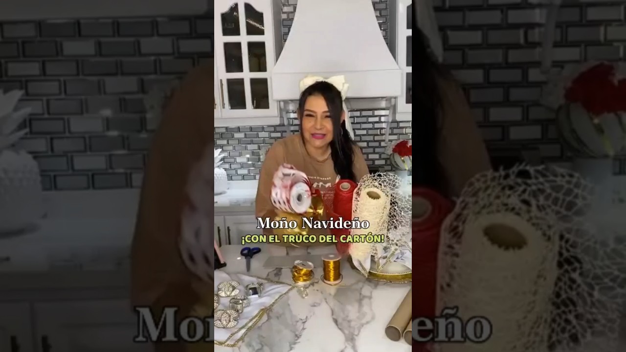 Con El Truco del Cart&oacute;n😱 MO&Ntilde;O NAVIDE&Ntilde;O Perfecto #trending