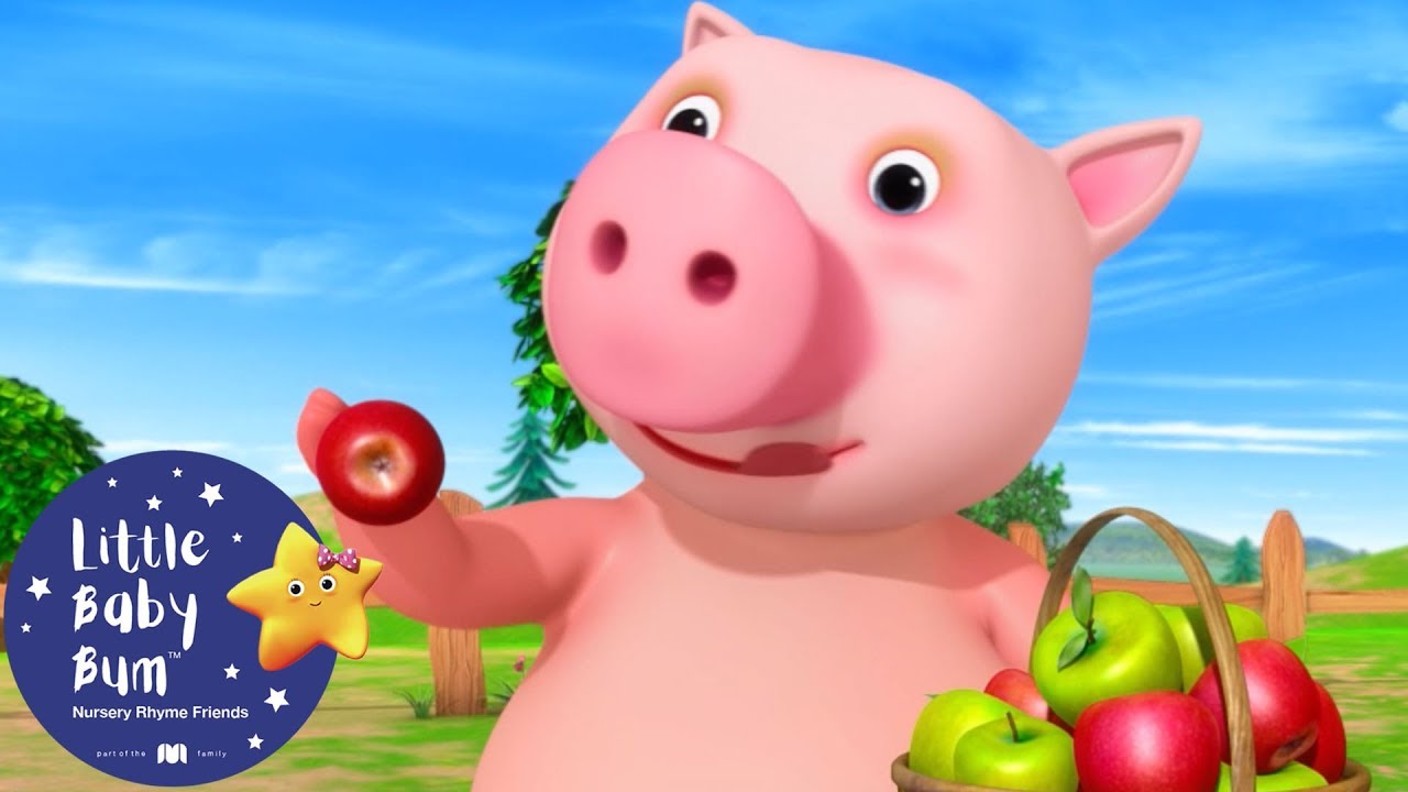 Canciones para Ni&ntilde;os | Cerdo come una manzana | Canciones Infantiles | Little Baby Bum
