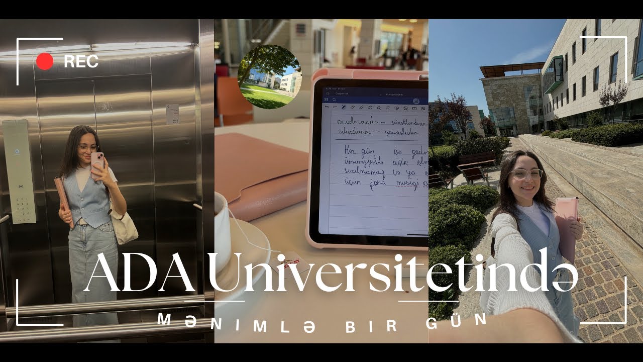 ADA Universitetində Mənimlə Bir Gün! | Daily Vlog | Fidan Khalilova