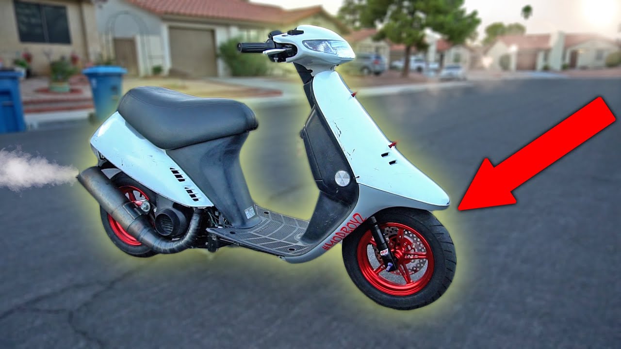 120cc STROKER DIO gets LOWERED | Drop Legs & Disc Brake Front Swap Honda Elite