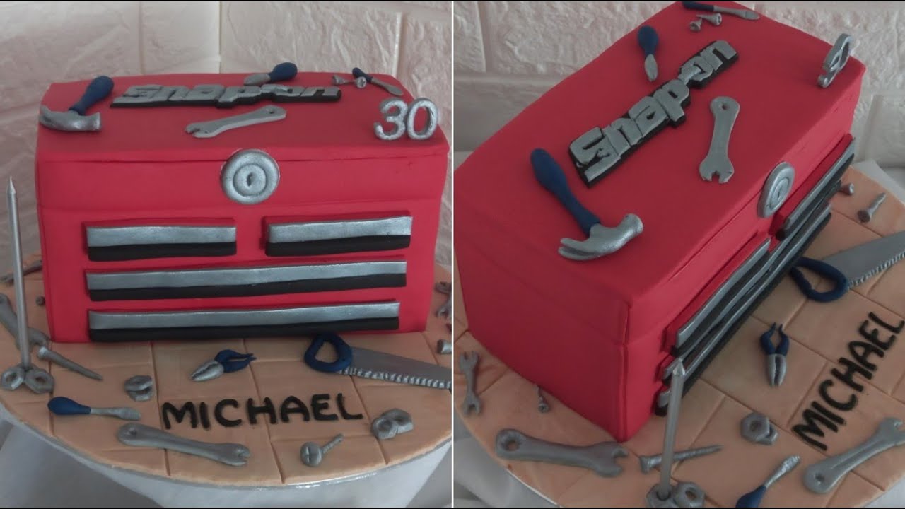 How to make a Snap-on Toolbox Birthday cake design | Cake Decorating tutorial | Cakes for Dad