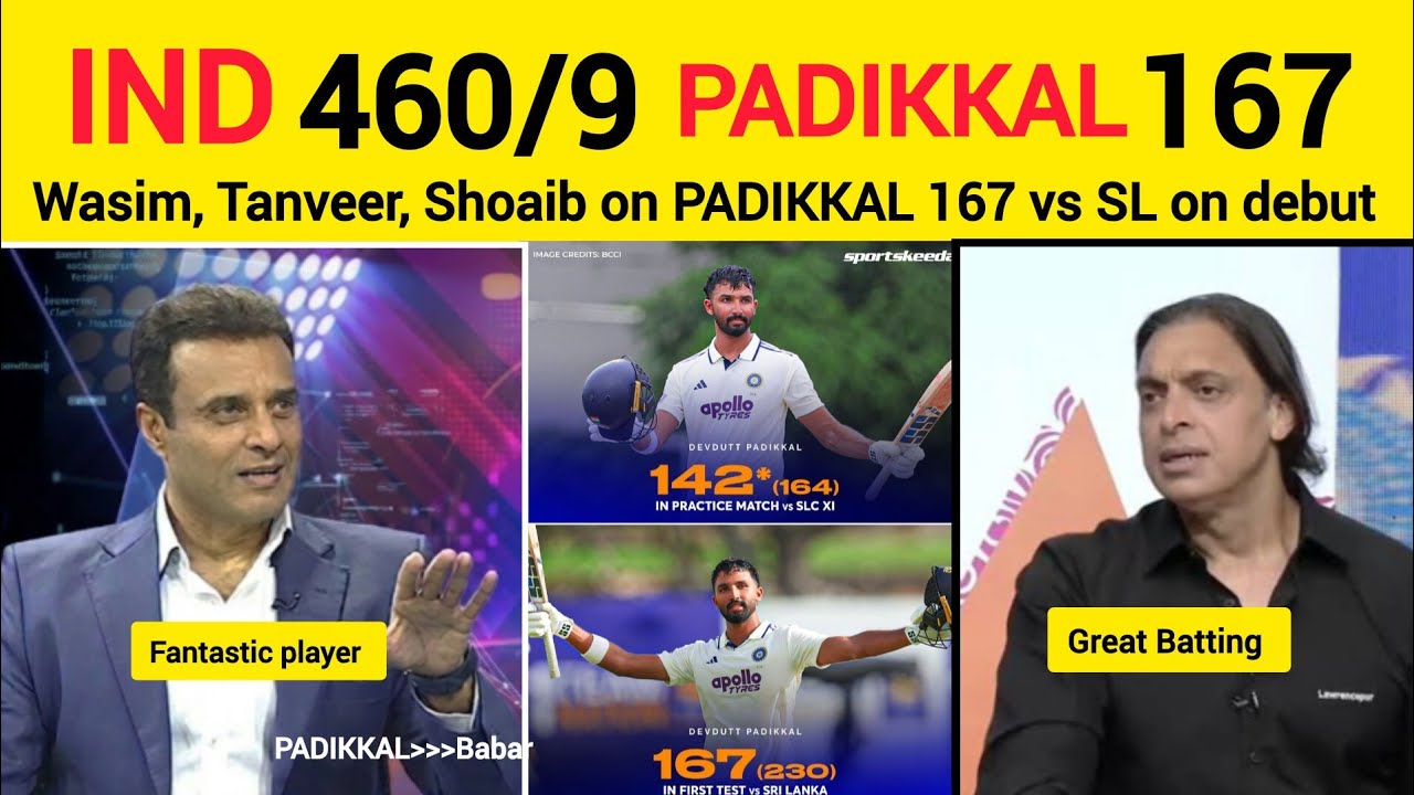 Pak Media Crying on Devdutt Padikkal 167 vs SL | Pak Media React | IND vs SL Test 2026
