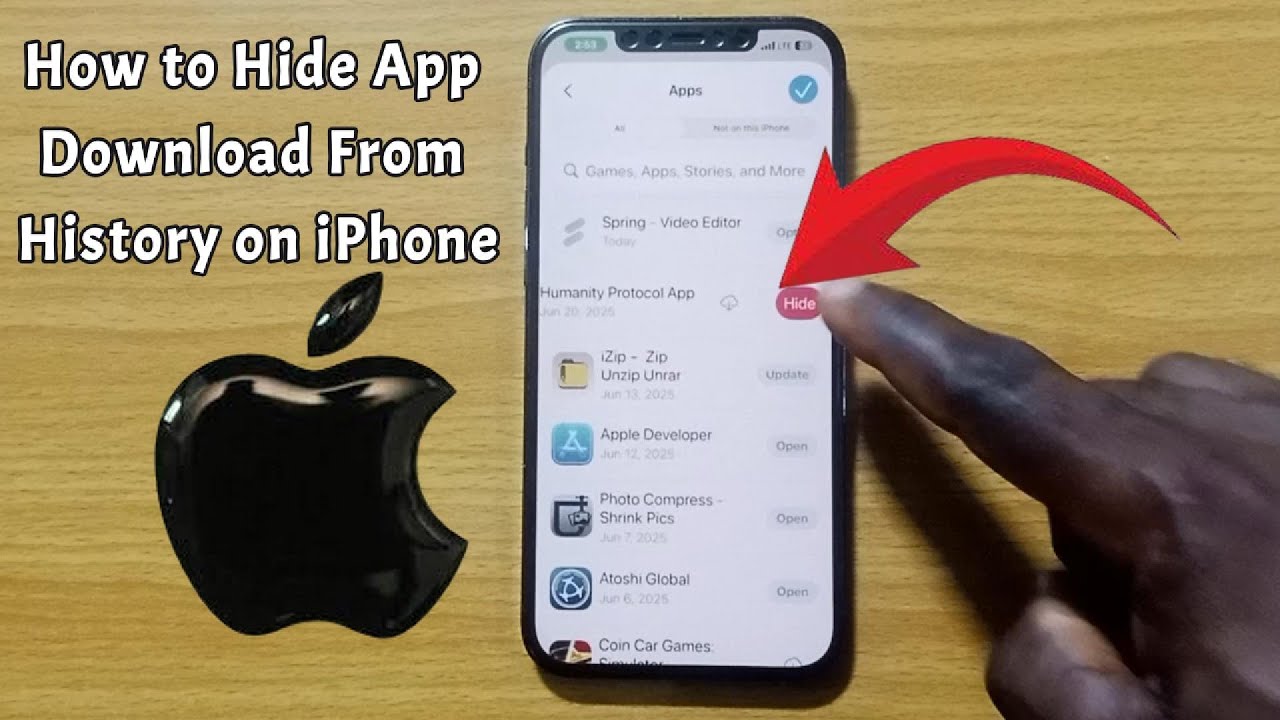How to Hide App Download From History on iPhone