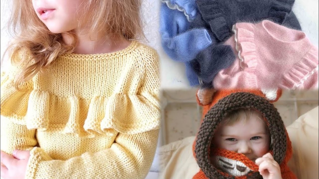 В'язана осіння мода для дітей 🧶  Що в'язати в осени дітям