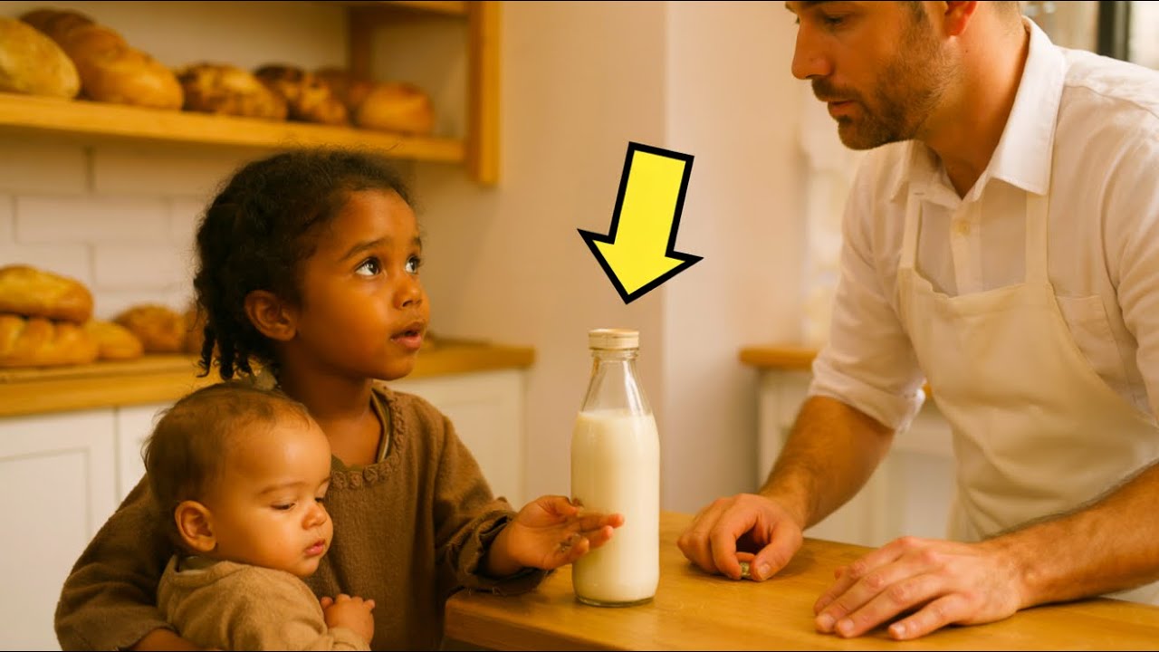 I'LL PAY YOU WITH INTEREST WHEN I GROW UP… HUMBLE GIRL BEGS BAKER FOR MILK FOR HER SISTER