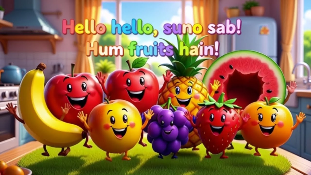 फल दोस्त हैं | Fruits Song| Rhyme Song The Fruit Friends Song | Kids Cartoon Beta | #kidsvideo