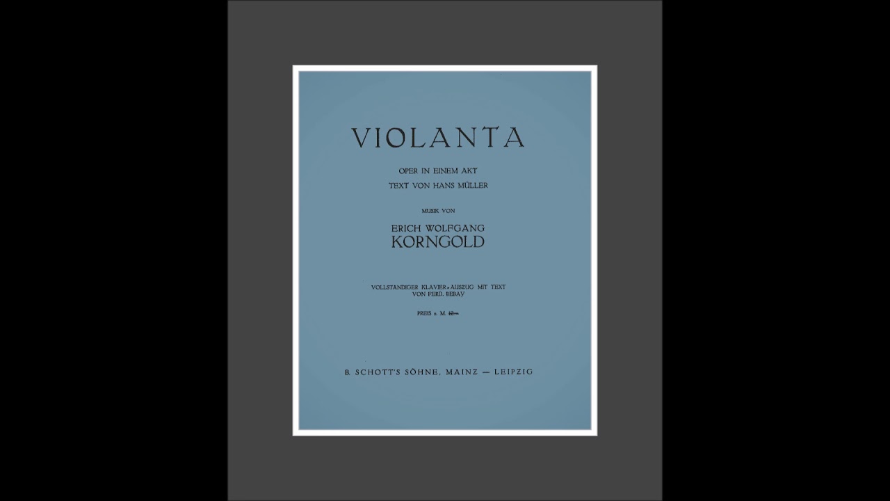 Evan Bowers, Alfonso's Aria - Violanta - Erich Wolfgang Korngold