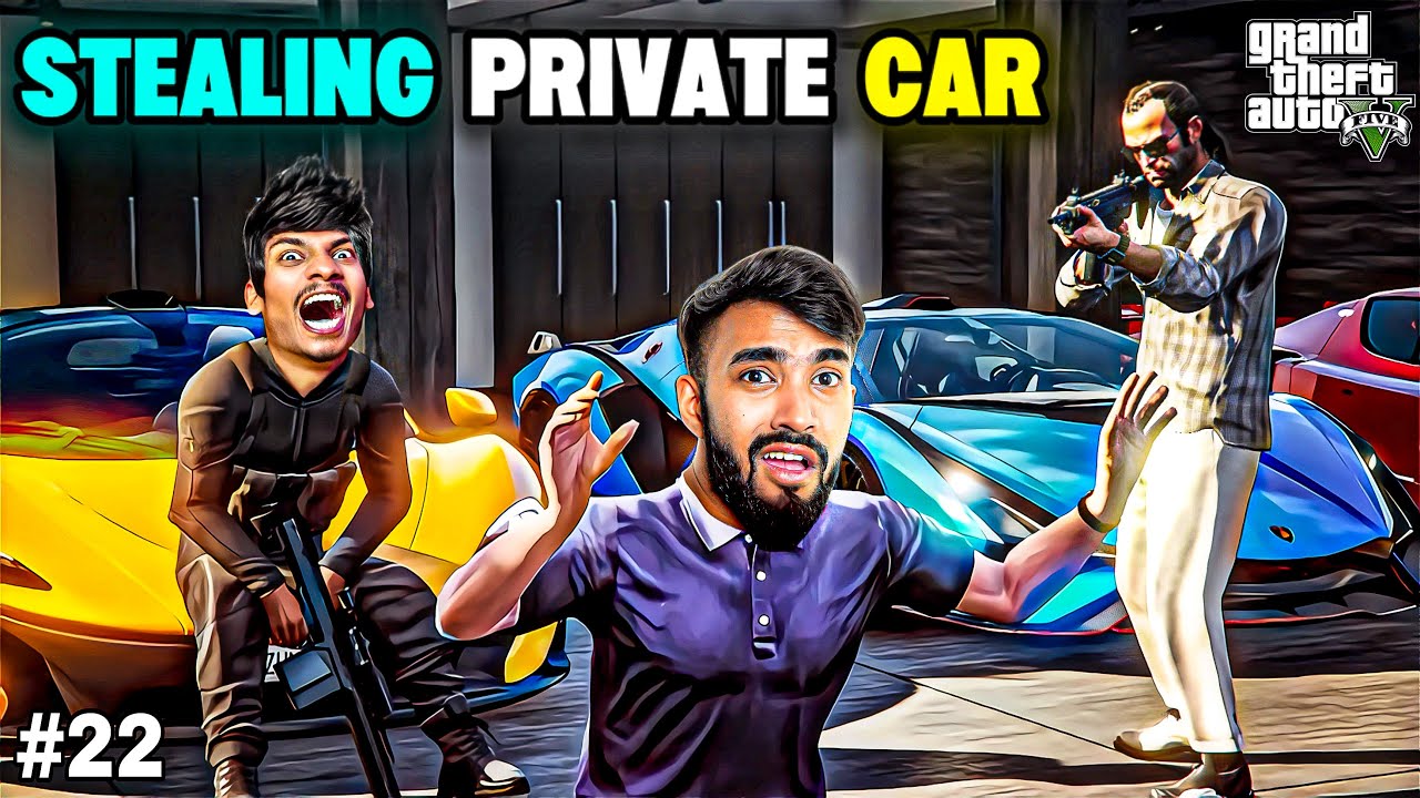 I’m going to steal TECHNO GAMER’s MOST EXPENSIVE CAR with TREVOR in One Night || GTA V GAMEPLAY #22