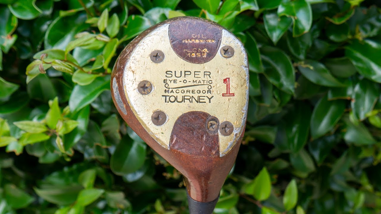 1956 MacGregor M85  Tourney Super Eye-O-Matic Persimmon Driver - The Vintage Golfer