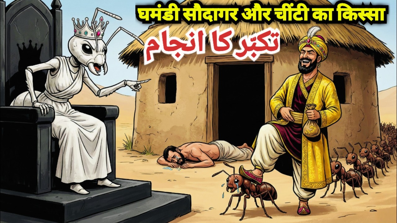 Ghamandi Saudagar Aur Chinti Ka Qissa l Moral Stories #urdustories 