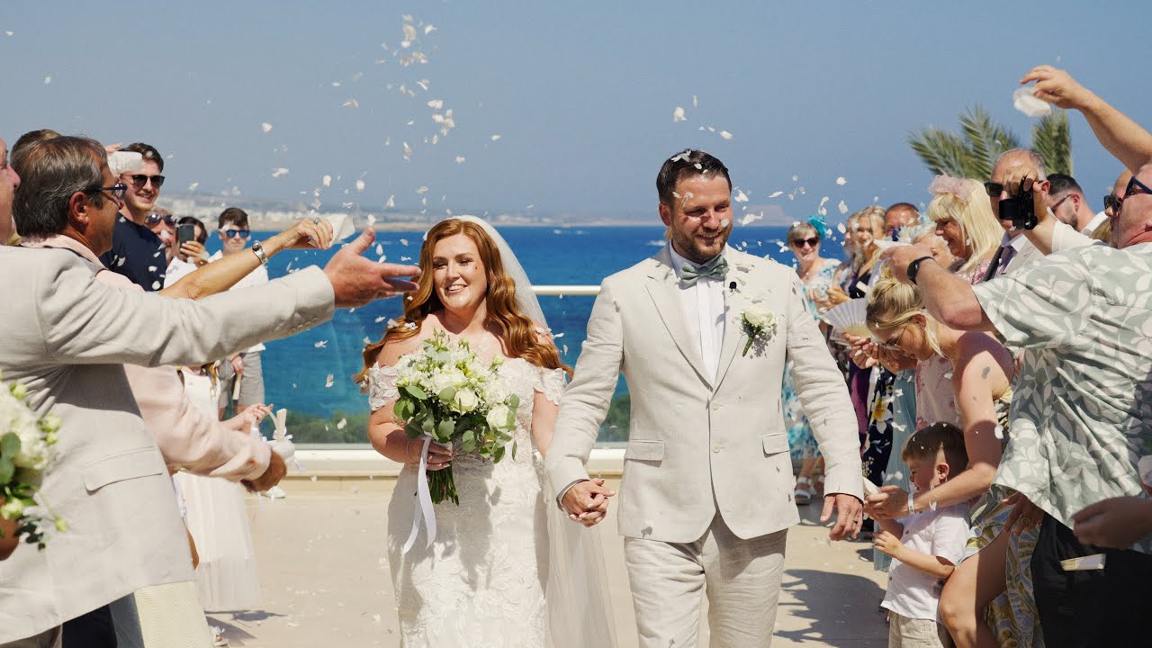 Kelly & Ryan’s Dream Wedding at Asterias Beach Resort 🌊💍