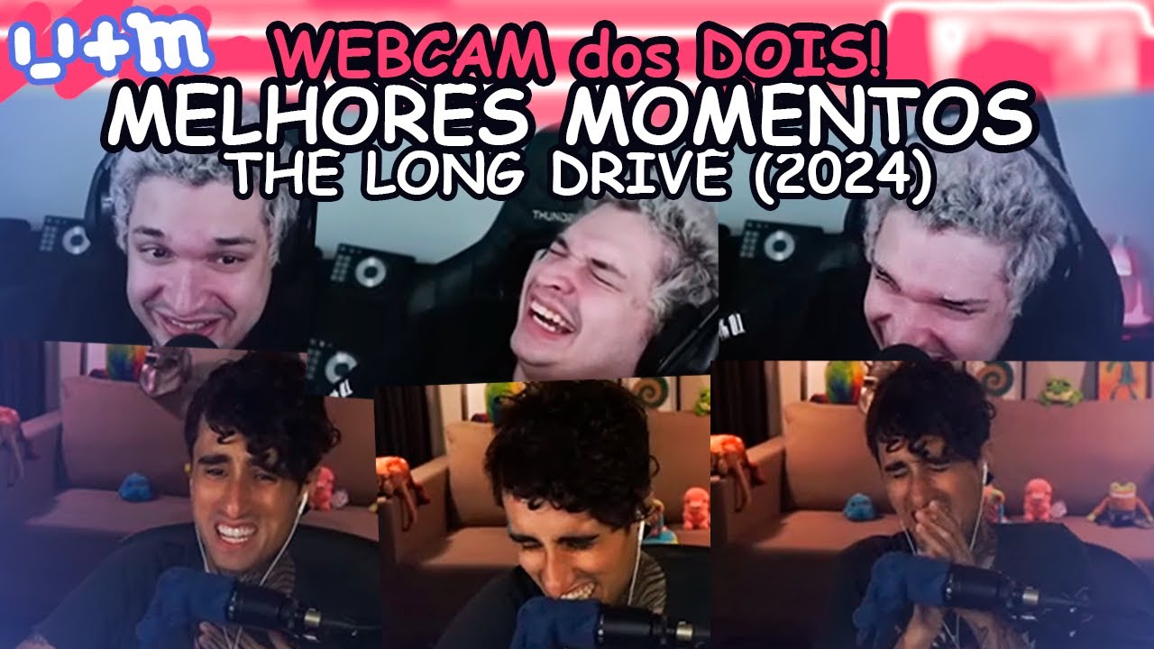 FELPS e MEIAUM vendo os MELHORES MOMENTOS do THE LONG DRIVE - 2024 (WEBCAM dos DOIS)