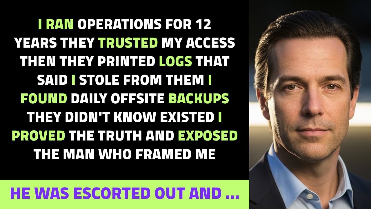 He Rewrote the Logs to Frame Me. So I Pulled the Daily Backups They Didn't Know Existed...
