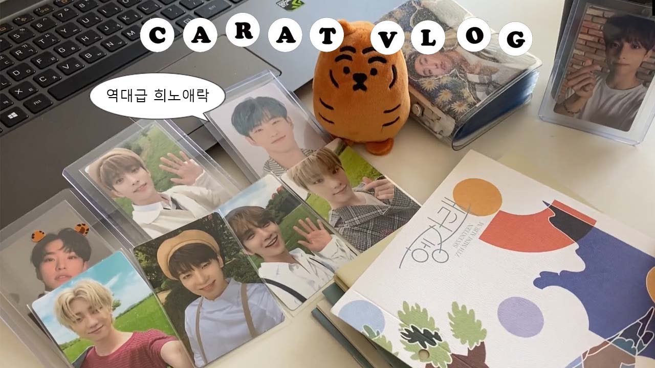 [캐럿 브이로그] 가ZZ아 뽑ZZ아 • 역대급 희노애락 • 인더숲 특전포카 언박싱 • 헹가래 • 언오드 • 앨범깡 • SVT • 포토북 리액션까지 ㅣ 덕질 브이로그