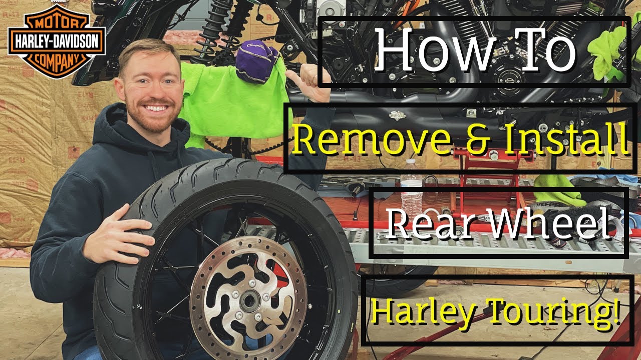 How to: Remove & Install a Rear Tire on a Harley Davidson Touring Motorcycle