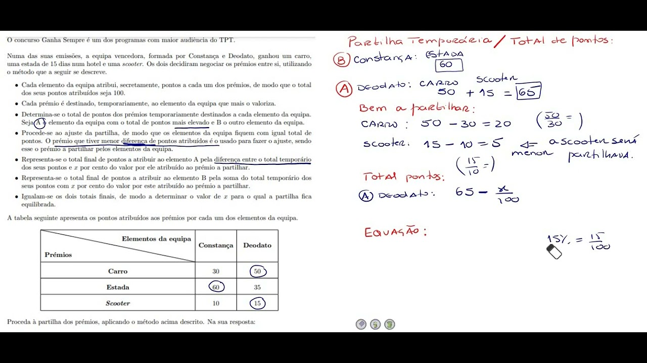 M  Divisão Justa  Ajuste na Partilha