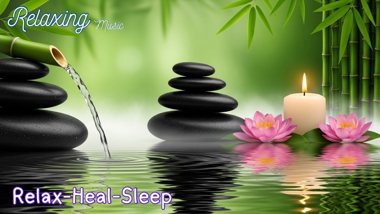 💚 528Hz Love Frequency  Spa Music with Bamboo Water  Healing & Peace