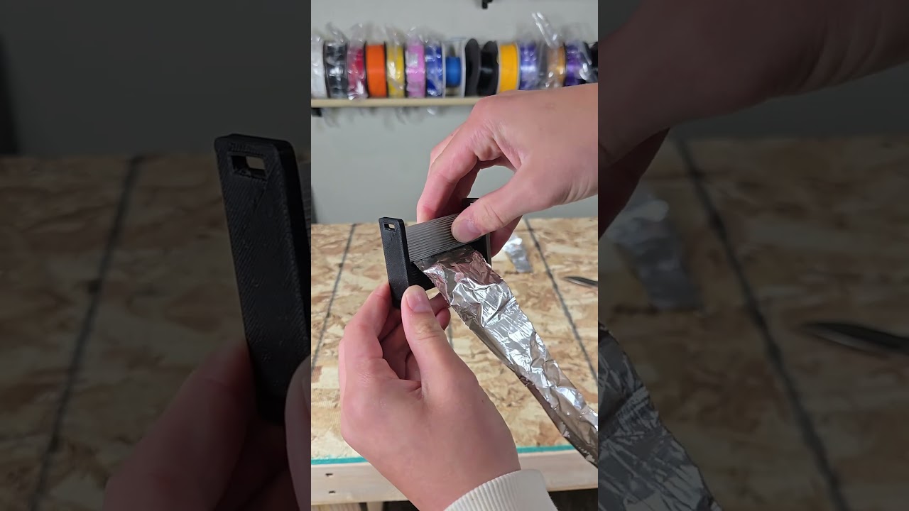 aluMINIUM foil flattener? #3dprinting #3dprinted #3dprinter