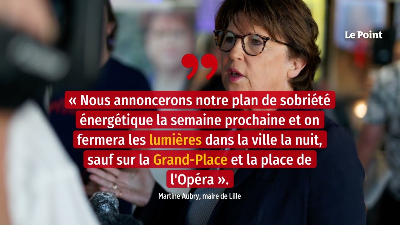 Sobriété énergétique : Martine Aubry prend une grande mesure à Lille