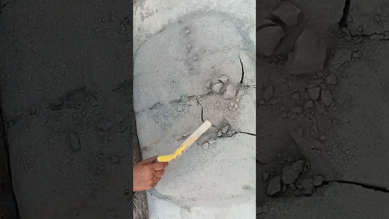 Digging huge pure sand slab & crumbling 