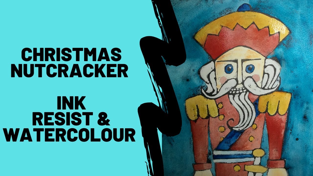 Ink resist - gouache wash off - not just for Christmas but all year round!