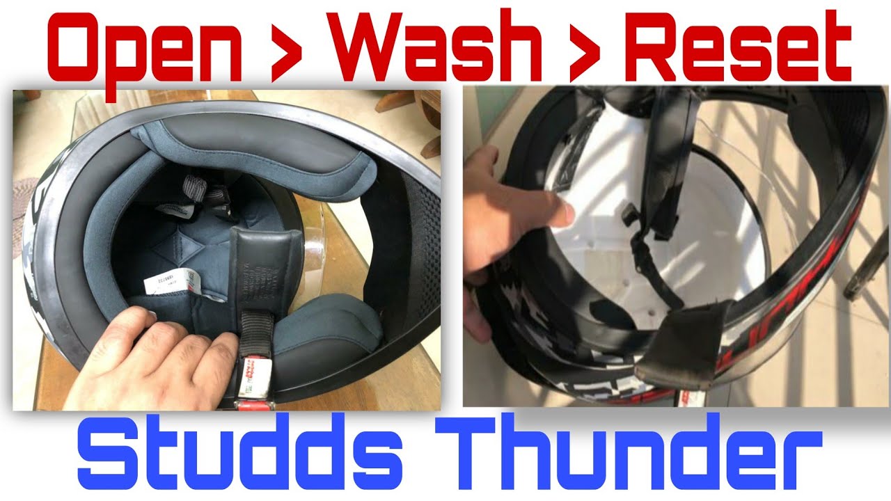 Helmet Open, Wash & Reset | Studds | Thunder