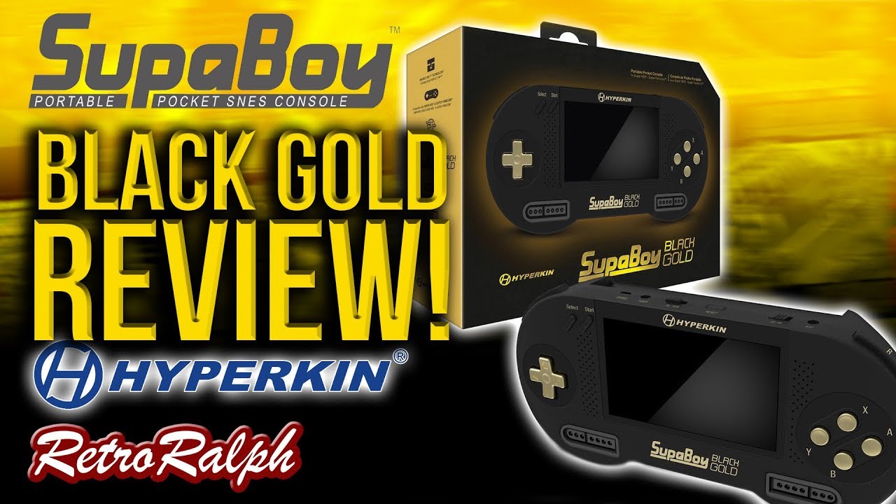 Hyperkin SupaBoy Black Gold - Handheld SNES!