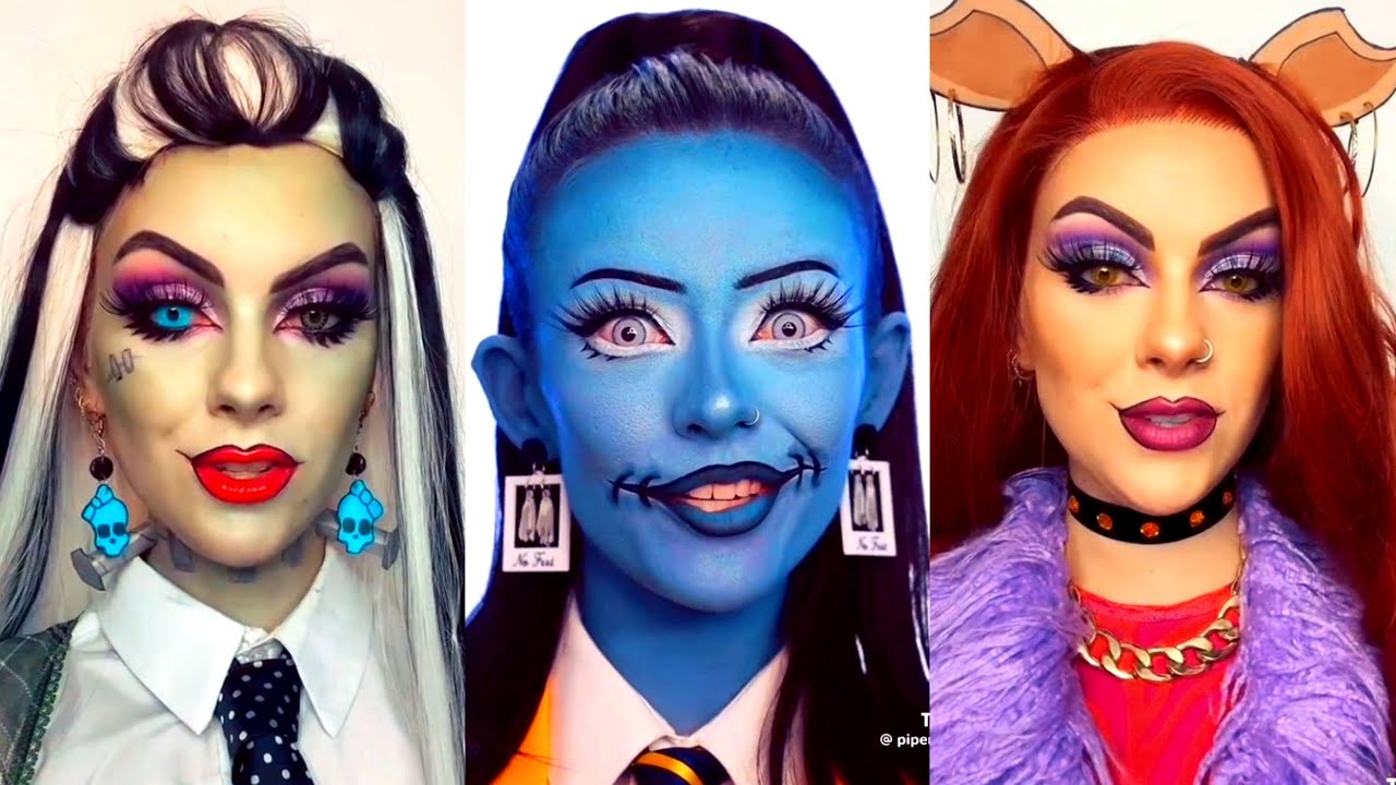 Monster High Makeup Compilation I Halloween Makeup TikTok 2024