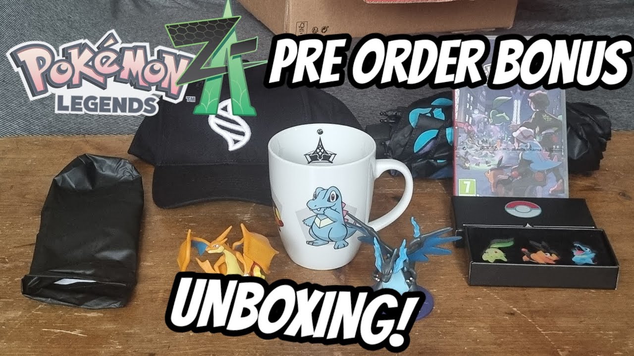 Unboxing the Pokemon Legends Z-A UK preorder bonus items!