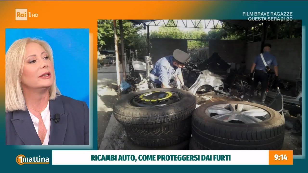 Furti ricambi auto - Unomattina - 22/03/2023