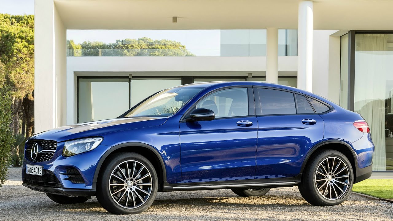 Mercedes GLC Coupe Brilliant Blue - Interior and Exterior