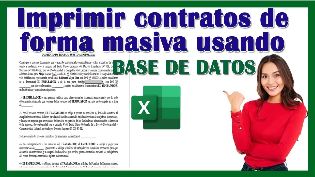 Imprimir contratos de forma masiva usando Base de Datos de Excel