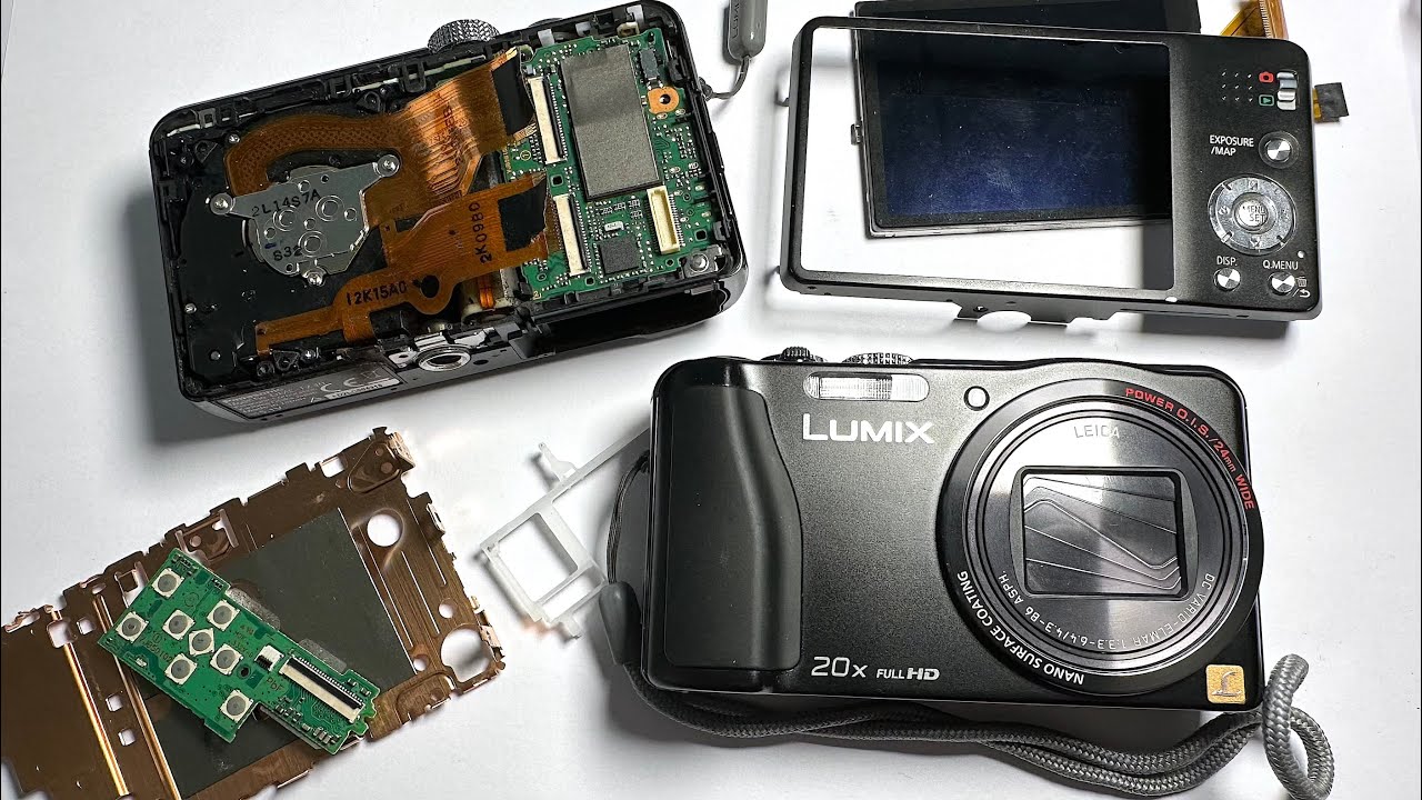 Panasonic Lumix DMC TZ30 digital camera CCD sensor and motherboard replacement