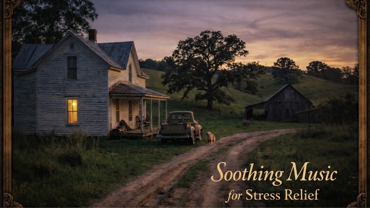 Slow Living Hillside Home 🏡  Soothing Music for Stress Relief Evenings 🏡Simple Life
