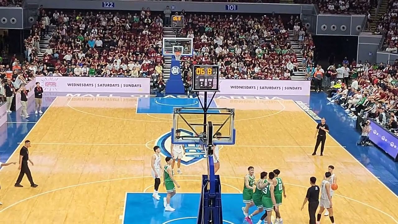 DLSU vs UP UAAP Mens Basketball Jonnel Policarpio Blocked Luis Pablo! Bump from Harold Alarcon?