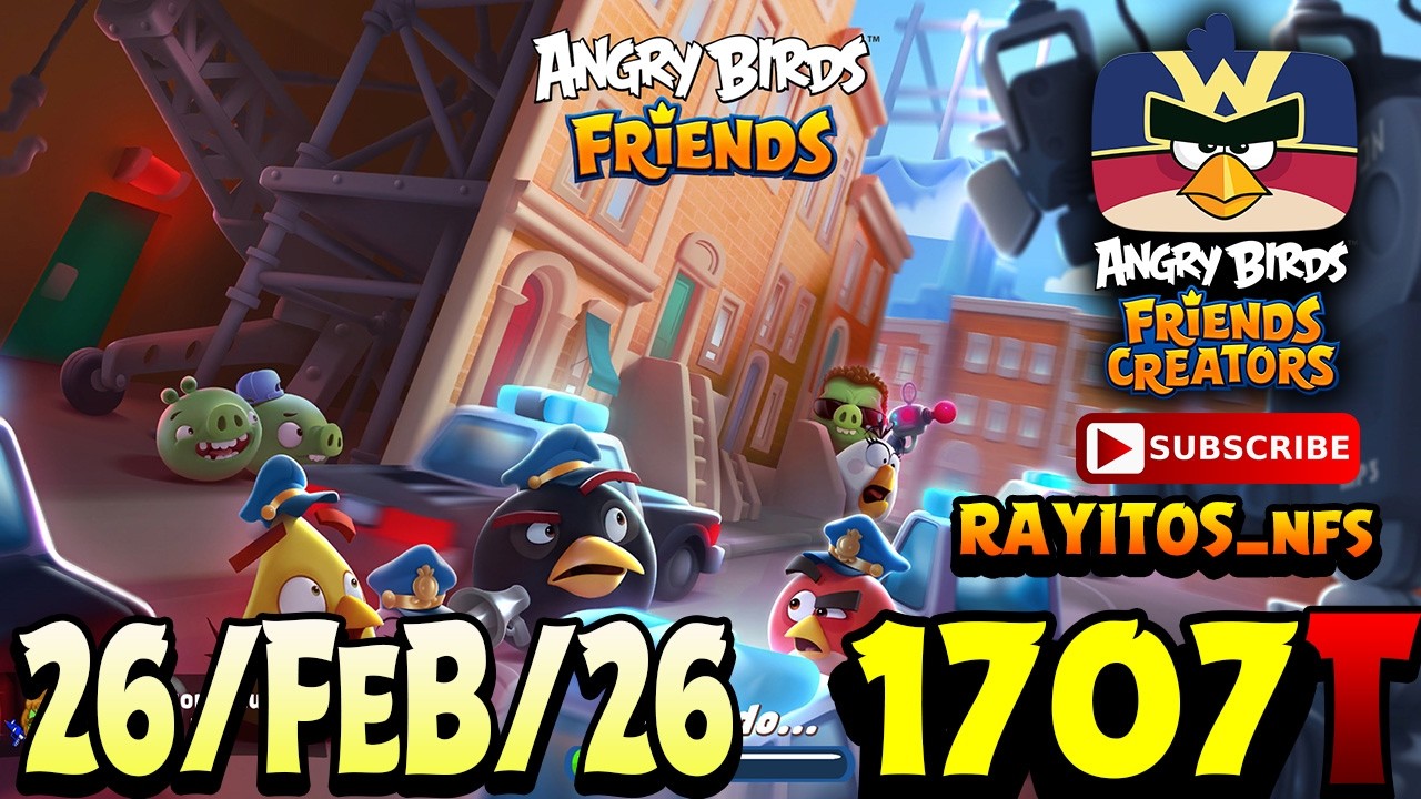 Angry Birds Friends All Levels Tournament 1707 Highscore POWER-UP walkthrough