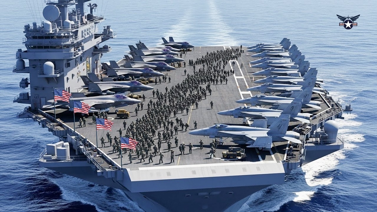 Iran SHOCKED! 7,000 Troops of USS Abraham Lincoln 70 F-35 & F-18 Arrive in Middle East